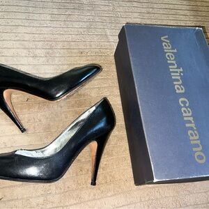 Valentina Carrago High heel Black Women's pumps shoes size 5 1/2 B